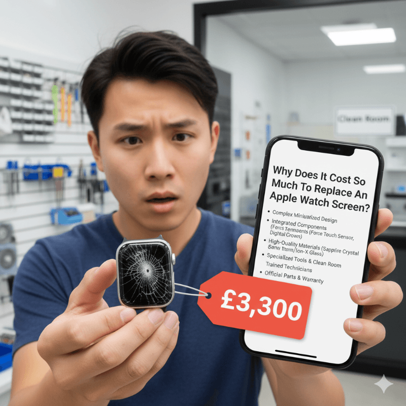 Why does it cost so much to replace an Apple Watch screen?